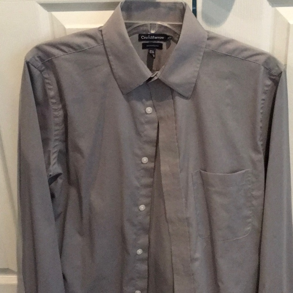 Gray dress shirt